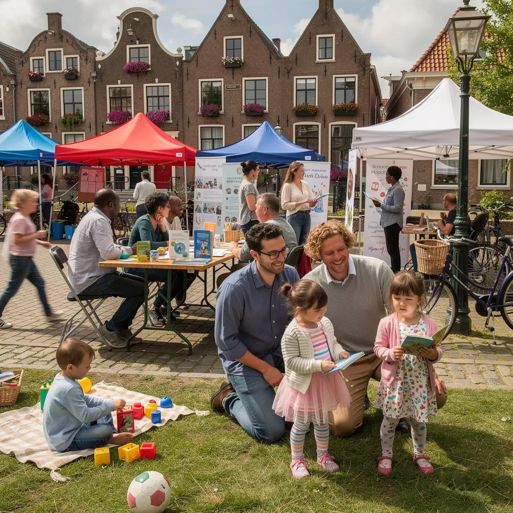 Een kind dat interactief speelt met leermiddelen die zijn ontwikkeling stimuleren.